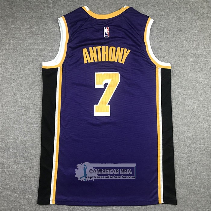 Camiseta Los Angeles Lakers Carmelo Anthony NO 7 Statement 2021 Violeta
